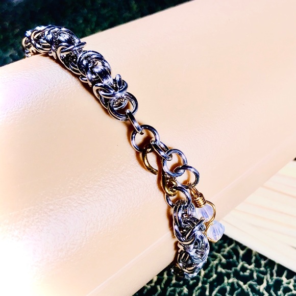 Artisan Opalite Crystal Focal Bracelet - Picture 6 of 6